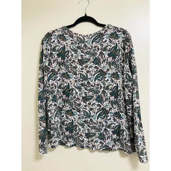 White Stag Women's BOHO Paisley Cotton Top, Size 16-18 - Picture 3 of 3